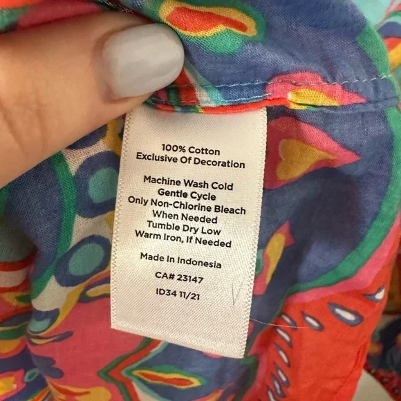 Talbots | Colorful Paisley Top - Picture 6 of 7